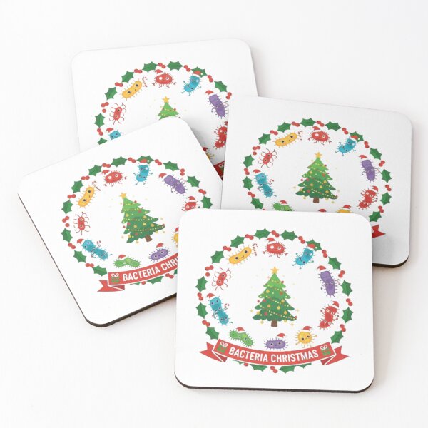 Item preview, Cute Christmas Bacteria – Funny Cartoon Germ Design designed and sold by sma44.