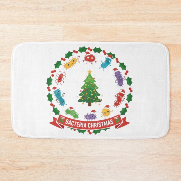 Item preview, Cute Christmas Bacteria – Funny Cartoon Germ Design designed and sold by sma44.