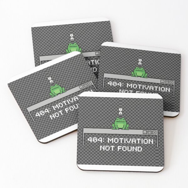 Item preview, 404: Motivation Not Found – Frogcore Pixel Art Design designed and sold by PigiArt.