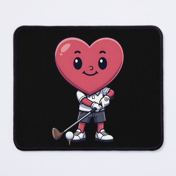 Item preview, Heart Golfer – Valentine Golf Character designed and sold by dudelinart.