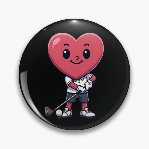 Item preview, Heart Golfer – Valentine Golf Character designed and sold by dudelinart.