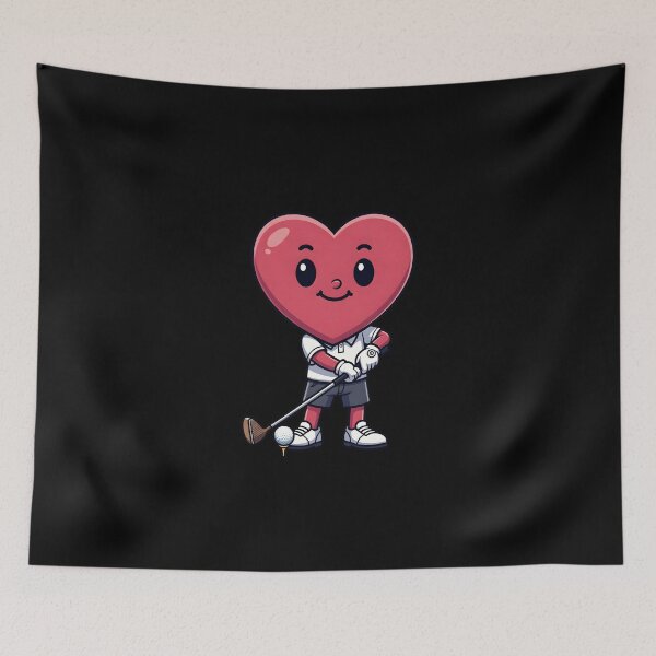 Item preview, Heart Golfer – Valentine Golf Character designed and sold by dudelinart.