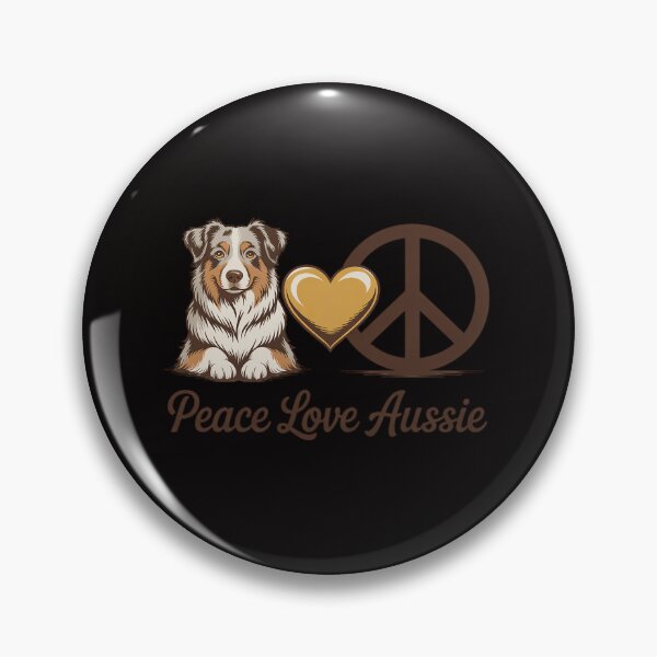 Item preview, Peace Love Aussie Funny Aussie Mom Dog Mom Mother's Day designed and sold by DarioRosales.