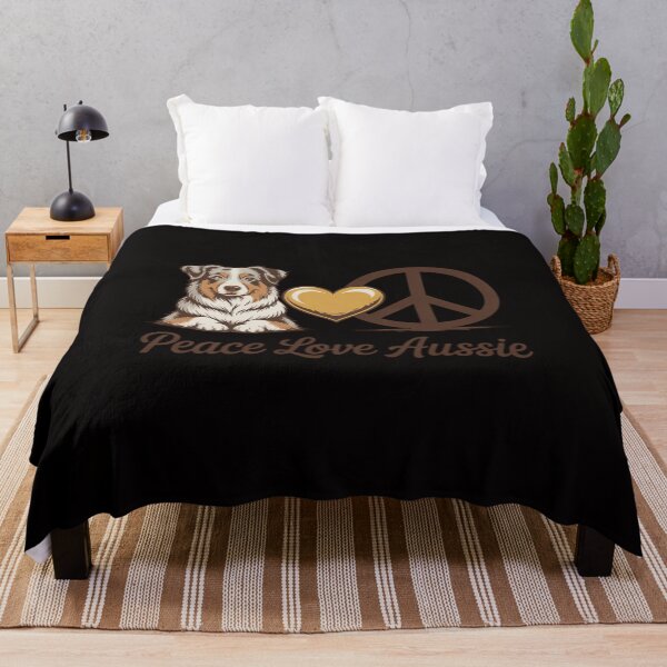 Item preview, Peace Love Aussie Funny Aussie Mom Dog Mom Mother's Day designed and sold by DarioRosales.