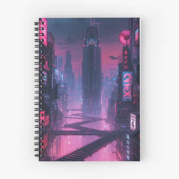 Item preview, Neon Cyberpunk City – Y2K Futuristic Asian Cityscape2 designed and sold by Gadet100.