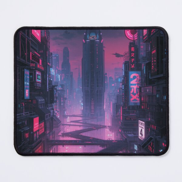 Item preview, Neon Cyberpunk City – Y2K Futuristic Asian Cityscape2 designed and sold by Gadet100.