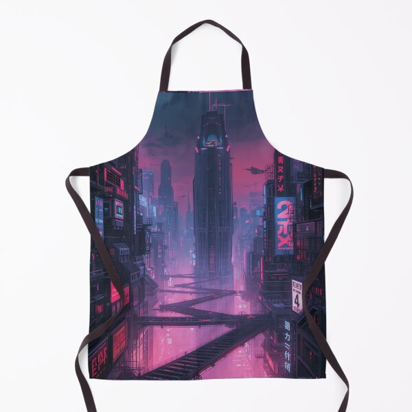 Item preview, Neon Cyberpunk City – Y2K Futuristic Asian Cityscape2 designed and sold by Gadet100.