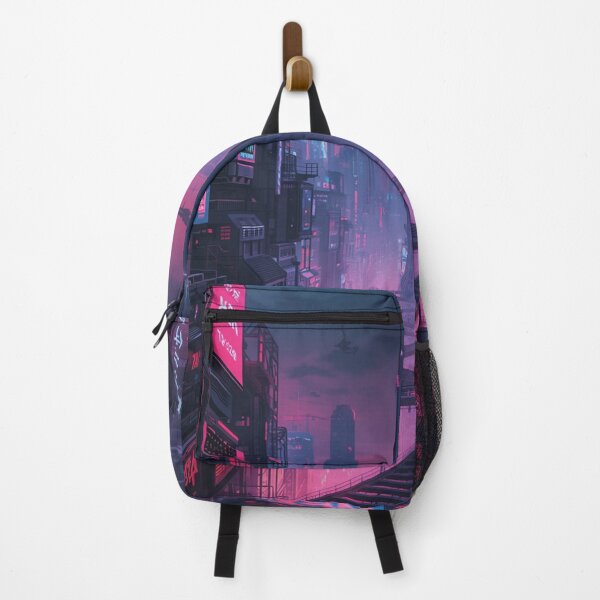 Item preview, Neon Cyberpunk City – Y2K Futuristic Asian Cityscape2 designed and sold by Gadet100.