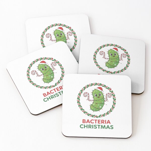 Item preview, Merry Germmas – Cute Cartoon Bacteria Christmas Art designed and sold by sma44.