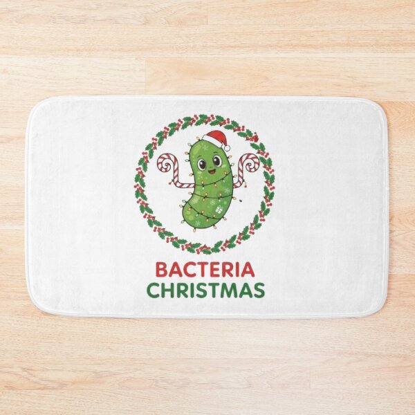 Item preview, Merry Germmas – Cute Cartoon Bacteria Christmas Art designed and sold by sma44.