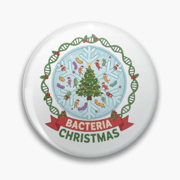 Item preview, Funny Christmas Germ – Cute Cartoon Bacteria Illustration designed and sold by sma44.