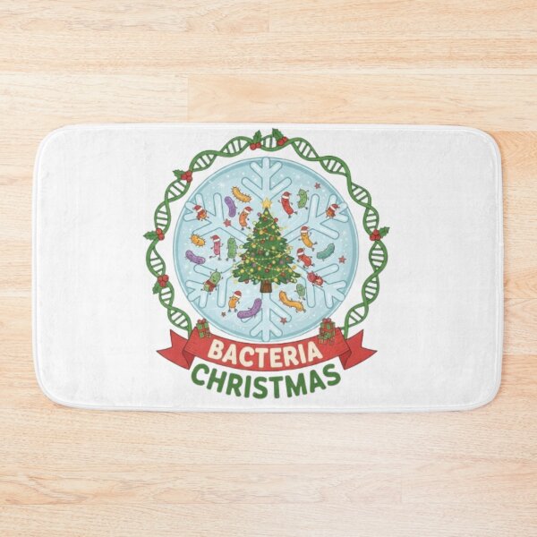 Item preview, Funny Christmas Germ – Cute Cartoon Bacteria Illustration designed and sold by sma44.