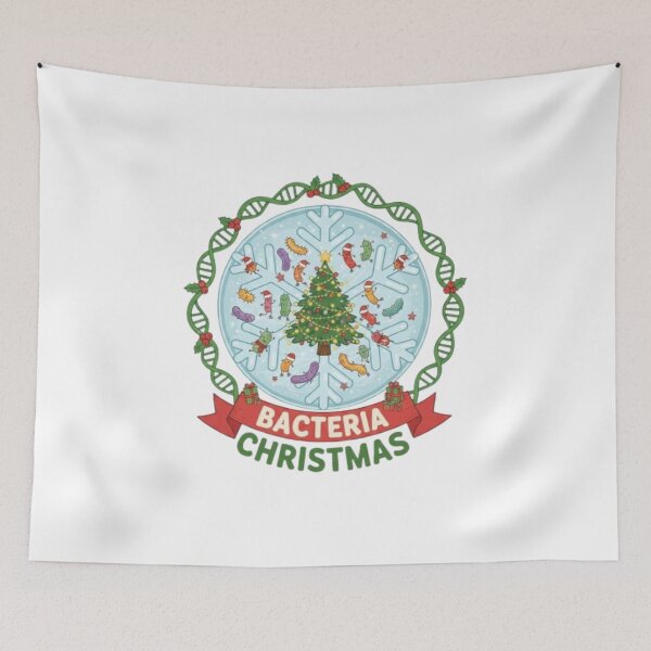 Item preview, Funny Christmas Germ – Cute Cartoon Bacteria Illustration designed and sold by sma44.