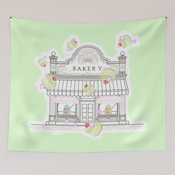 Item preview, Magical Bakery Illustration – Dreamy Cake Shop with Floating Desserts designed and sold by Sugar Wisdom .