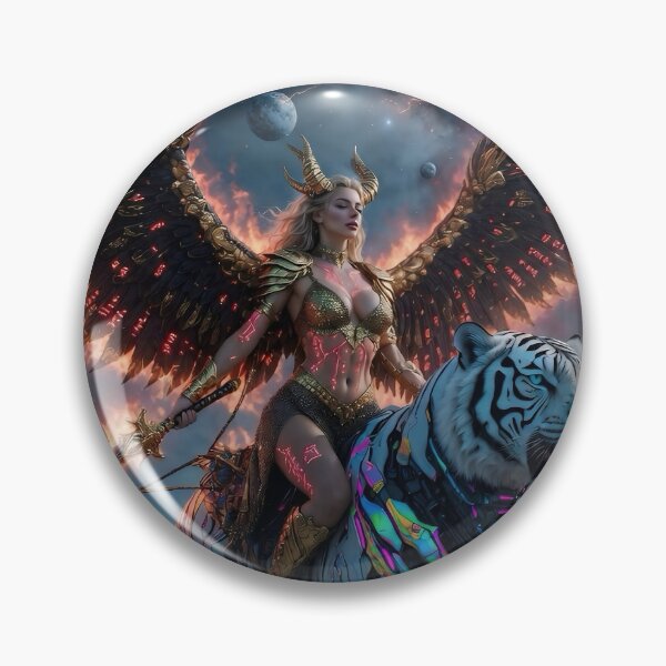 Item preview, Cosmic Inferno Queen – Apocalypse Rider designed and sold by SunsetAngelsAI.