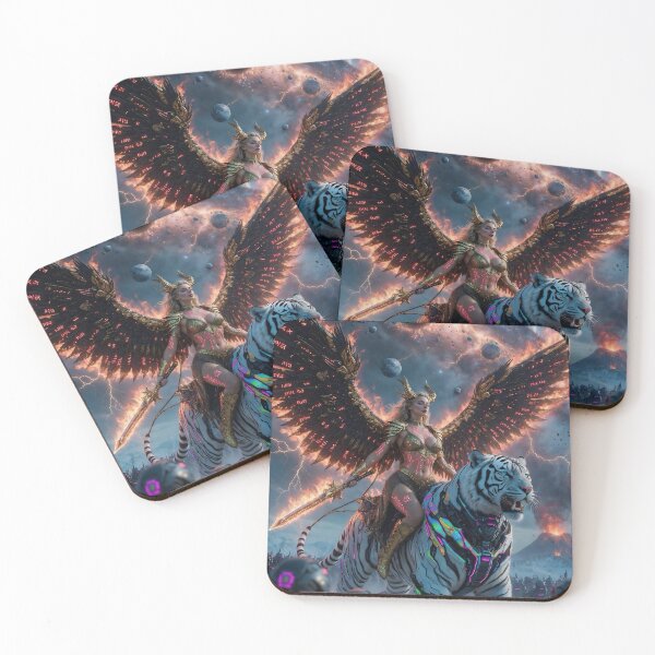 Item preview, Cosmic Inferno Queen – Apocalypse Rider designed and sold by SunsetAngelsAI.