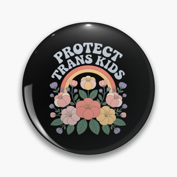 Item preview, Protect Trans Kids LGBT Gay Transgender Pride Floral  designed and sold by RsFilsingerArt.