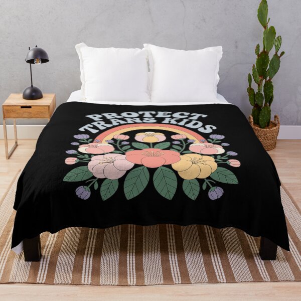 Item preview, Protect Trans Kids LGBT Gay Transgender Pride Floral  designed and sold by RsFilsingerArt.