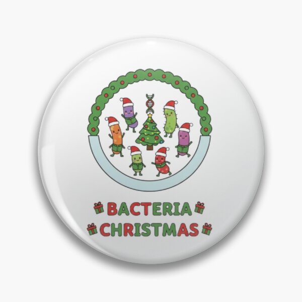 Item preview, Festive Cartoon Bacteria – Cute & Funny Christmas Design designed and sold by sma44.