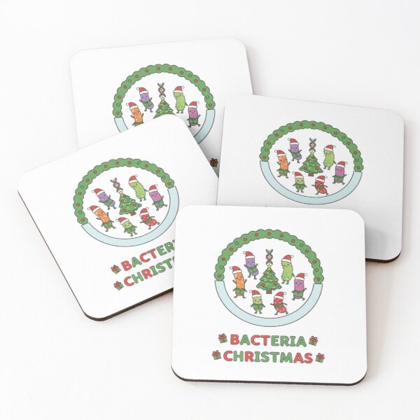 Item preview, Festive Cartoon Bacteria – Cute & Funny Christmas Design designed and sold by sma44.