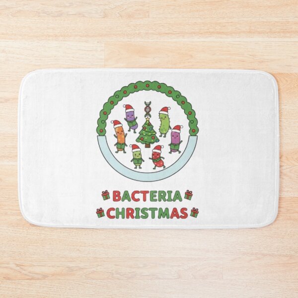 Item preview, Festive Cartoon Bacteria – Cute & Funny Christmas Design designed and sold by sma44.