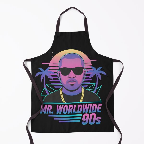 Item preview, Mr. Worldwide Vaporwave Shirt – 90s Retro Rapper Parody Neon Aesthetic T-Shirt designed and sold by ZyxDes.