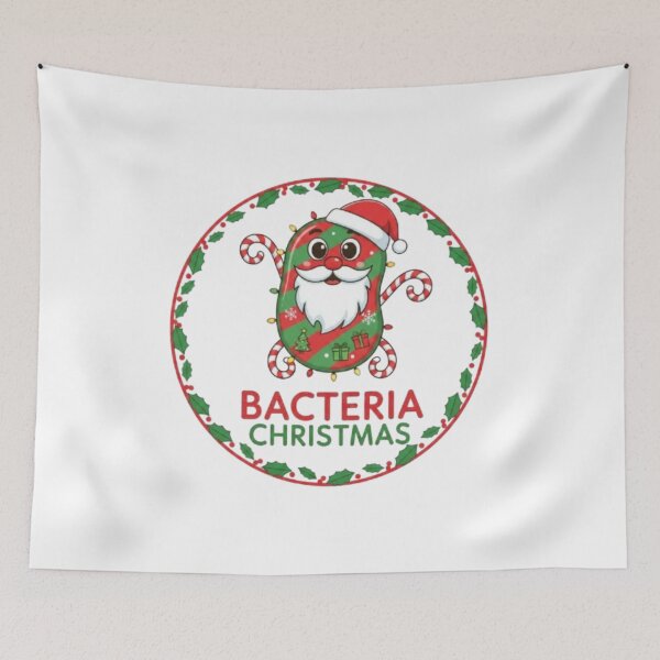 Item preview, Jolly Christmas Germ – Adorable Cartoon Bacteria designed and sold by sma44.