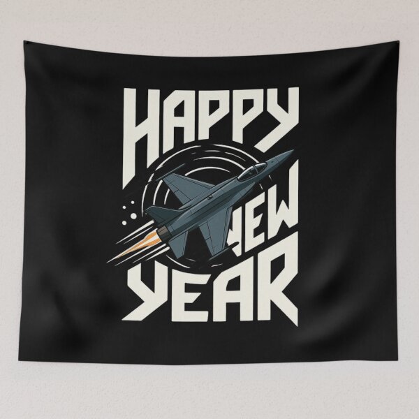 Item preview, Happy New Year Fighter Jet Blast #Aviation designed and sold by Combat Skies.