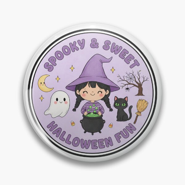 Item preview, Frightfully Cute Chibi Witch and Pumpkin Trick or Treat designed and sold by GeminiDaydreamer.