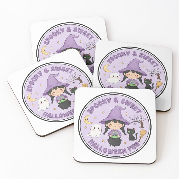 Item preview, Frightfully Cute Chibi Witch and Pumpkin Trick or Treat designed and sold by GeminiDaydreamer.