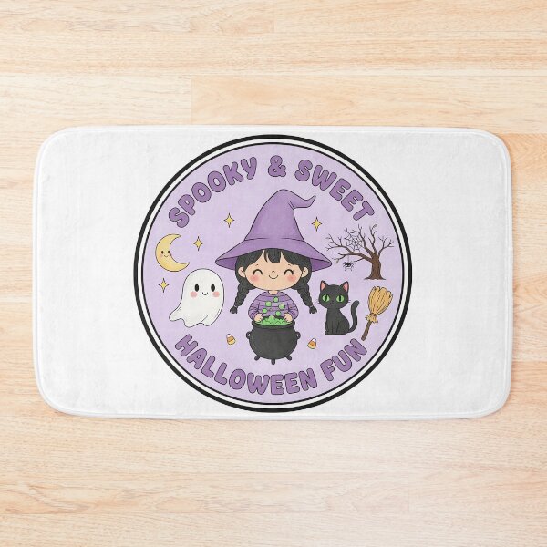 Item preview, Frightfully Cute Chibi Witch and Pumpkin Trick or Treat designed and sold by GeminiDaydreamer.
