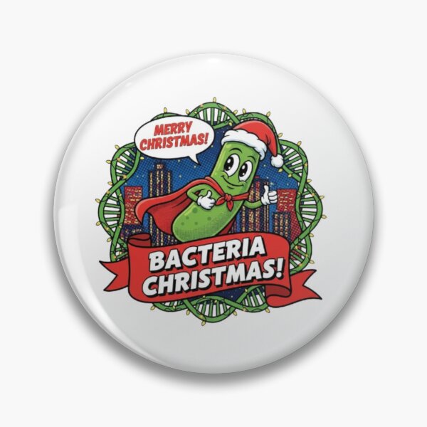 Item preview, Cute Germmas – Cartoon Bacteria in Christmas Style designed and sold by sma44.