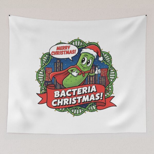 Item preview, Cute Germmas – Cartoon Bacteria in Christmas Style designed and sold by sma44.
