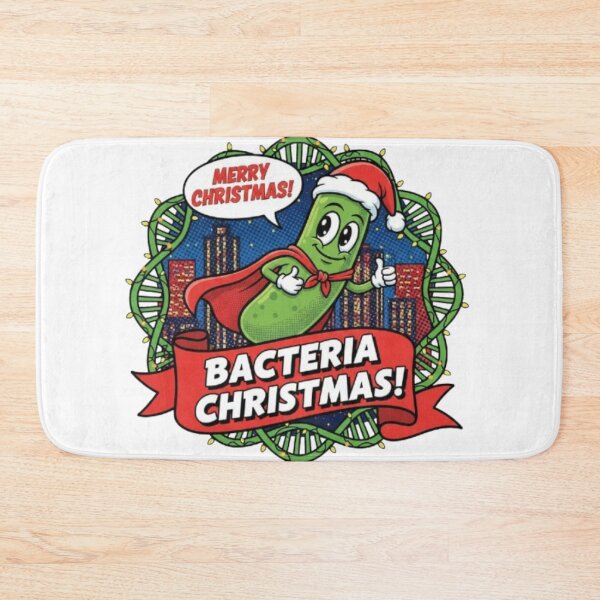 Item preview, Cute Germmas – Cartoon Bacteria in Christmas Style designed and sold by sma44.