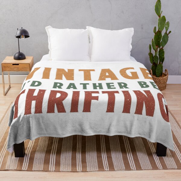 Artikelvorschau, Vintage I’d Rather Be Thrifting – Retro-Typografie entworfen und verkauft von Tomasz Siennicki.