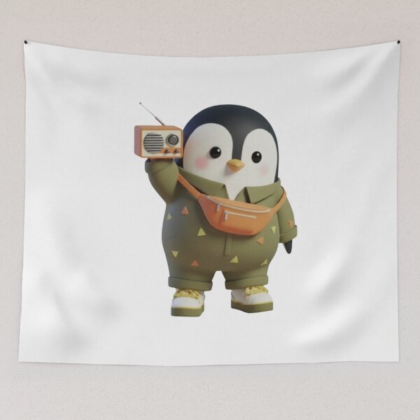 Item preview, Retro POODY Penguin – Vintage Street Style Character Illustration designed and sold by HNstory.