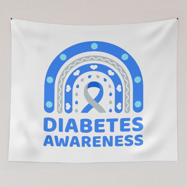 Item preview, Diabetes awareness rainbow  designed and sold by TashaVector.