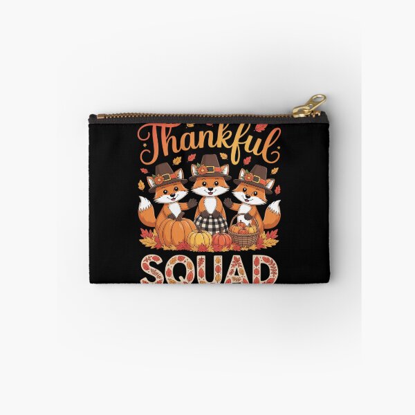 Item preview, Thanksgiving Squad Three Cute Foxes Fall Pumpkins Lover  designed and sold by VerseFarm.