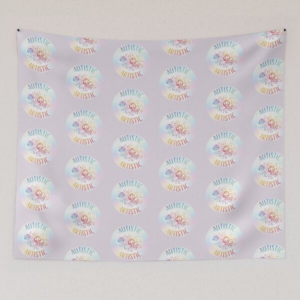 Item preview, Autistic Artistic Neurodiversity Pride Design designed and sold by PixelQ.