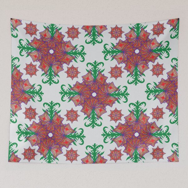 Item preview, Vibrant Floral Mandala Harmony designed and sold by OIL Pattern Design .