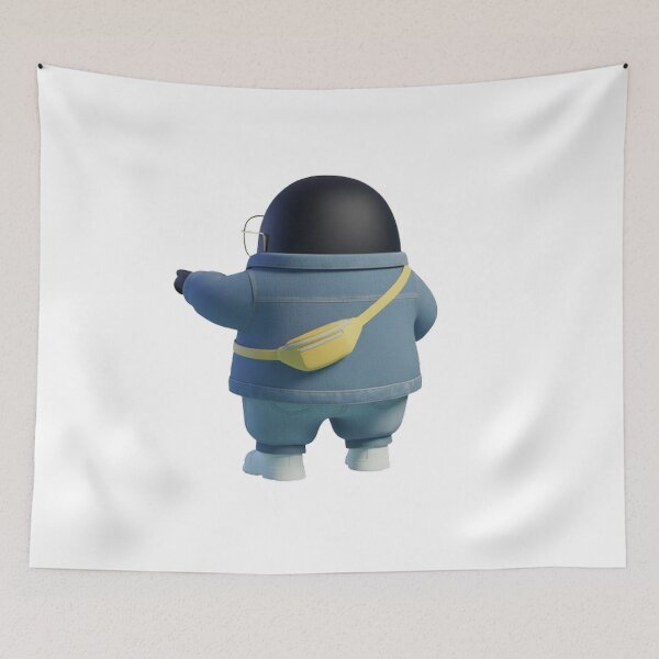Item preview, Retro POODY Penguin – Back View.Vintage Street Style Character Illustration designed and sold by HNstory.