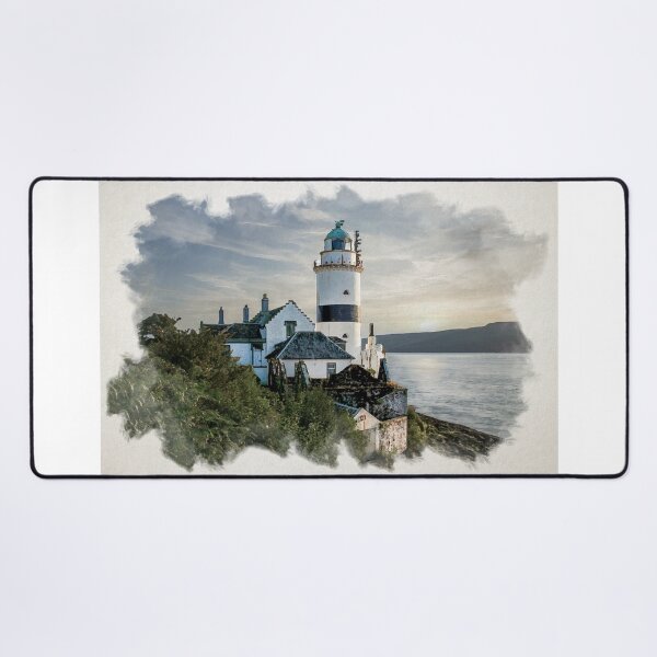 Item preview, Cloch Lighthouse Watercolour designed and sold by RJW Images.