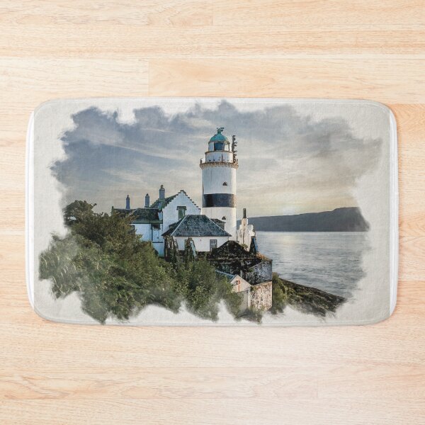 Item preview, Cloch Lighthouse Watercolour designed and sold by RJW Images.
