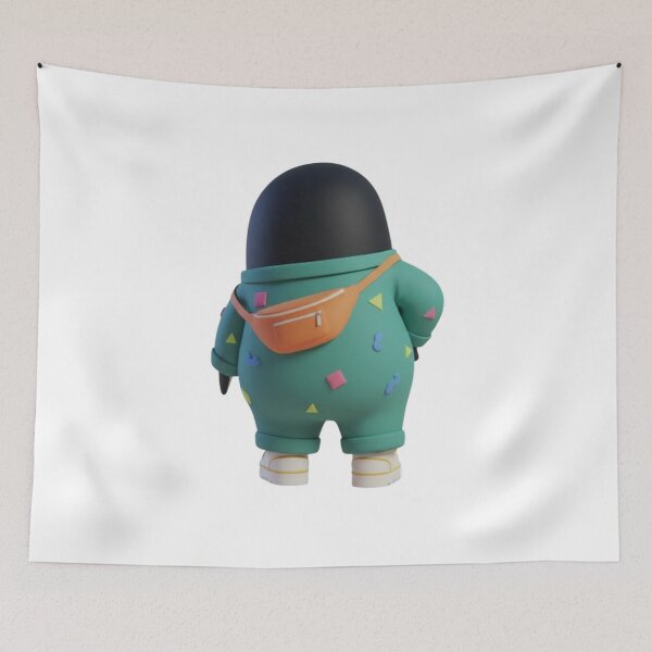 Item preview, Retro POODY Penguin – Back View.Vintage Street Style Character Illustration designed and sold by HNstory.