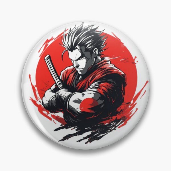 Item preview, Samurai Warrior – Red Swordsman designed and sold by MarshDesignHub.
