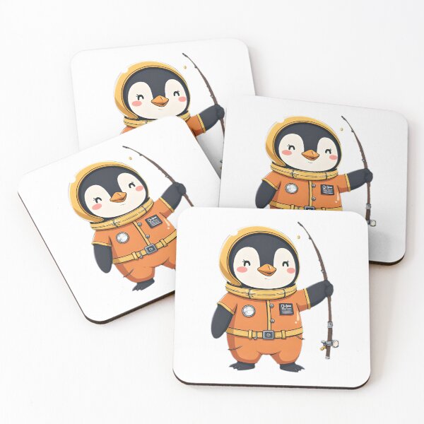 Item preview, Penguin Astronaut Fishing Adventure designed and sold by SunkenCost.