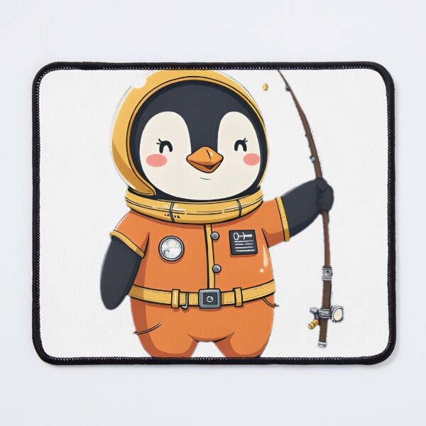 Item preview, Penguin Astronaut Fishing Adventure designed and sold by SunkenCost.