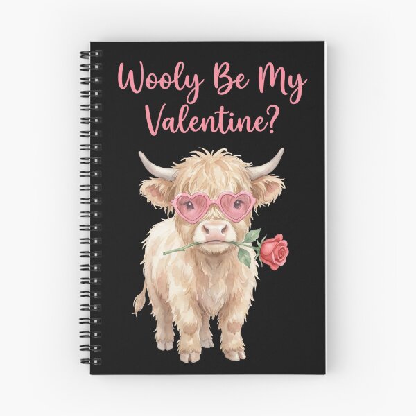 Item preview, Wooly Be My Valentine Highland Cow – Cute Farm Animal Funny Pun Valentine's Day Card Design designed and sold by Luminari Creations.