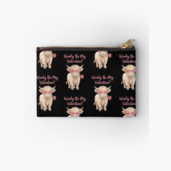 Item preview, Wooly Be My Valentine Highland Cow – Cute Farm Animal Funny Pun Valentine's Day Card Design designed and sold by Luminari Creations.