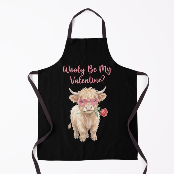 Item preview, Wooly Be My Valentine Highland Cow – Cute Farm Animal Funny Pun Valentine's Day Card Design designed and sold by Luminari Creations.